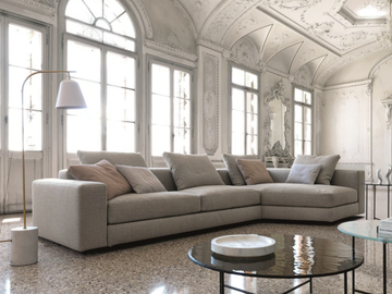 VON - Corner fabric sofa with removable cover by Désirée divani - view 2
